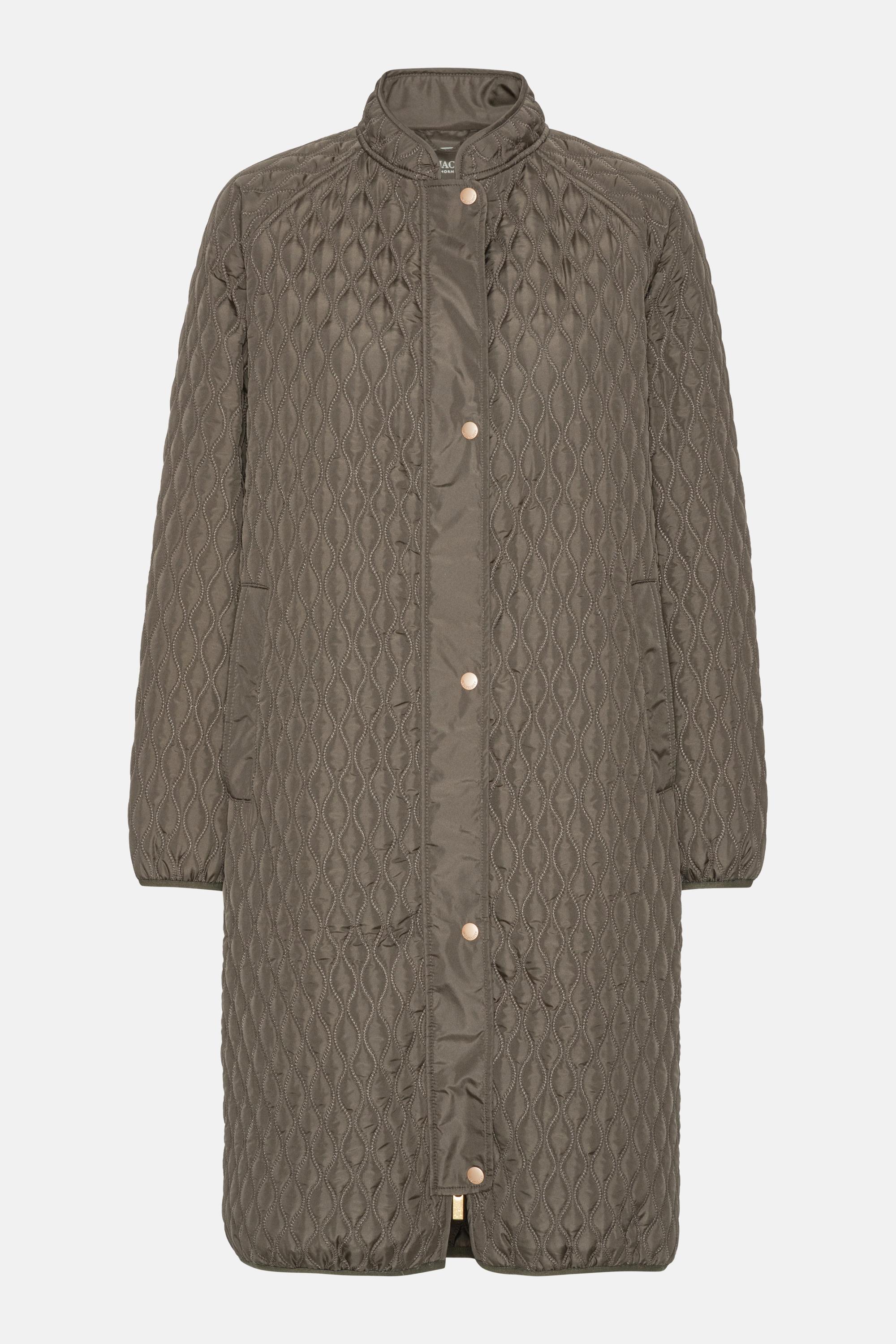 Long Quilt Coat - Tarmac